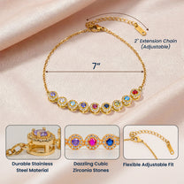 Mother-&-Daughters-Forever-Linked-Together-Personalized-Bracelet-6