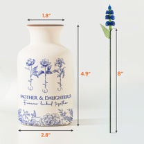 Mother-&-Daughters-Forever-Linked-Together-Personalized-Vase-3