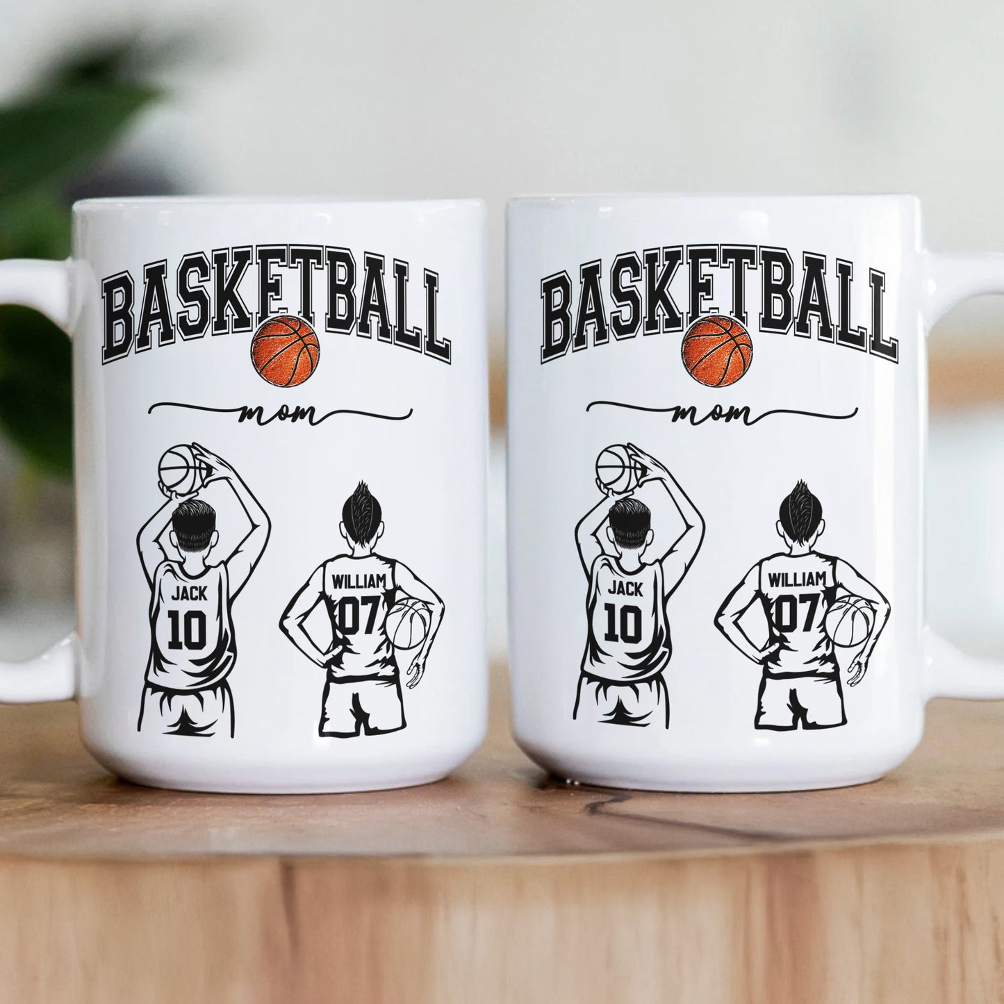 Mother's Day Gifts, Custom Basketball Mom, Grandma - Personalized Mug