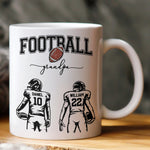Mother's Day Gifts, Custom Football Mom, Grandma - Personalized Mug