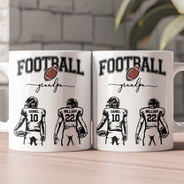 Mother's Day Gifts, Custom Football Mom, Grandma - Personalized Mug
