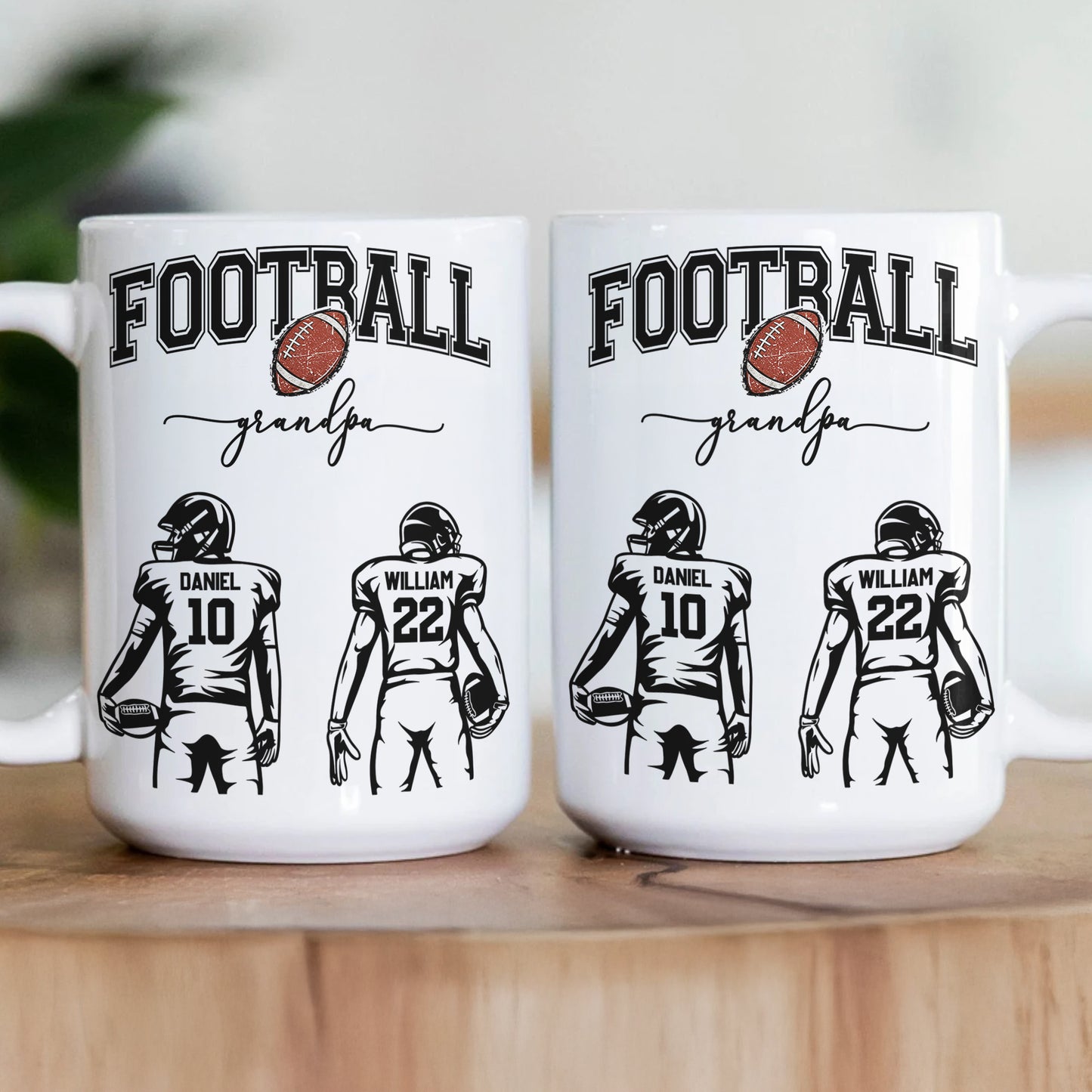 Mother's Day Gifts, Custom Football Mom, Grandma - Personalized Mug