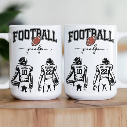Mother's Day Gifts, Custom Football Mom, Grandma - Personalized Mug