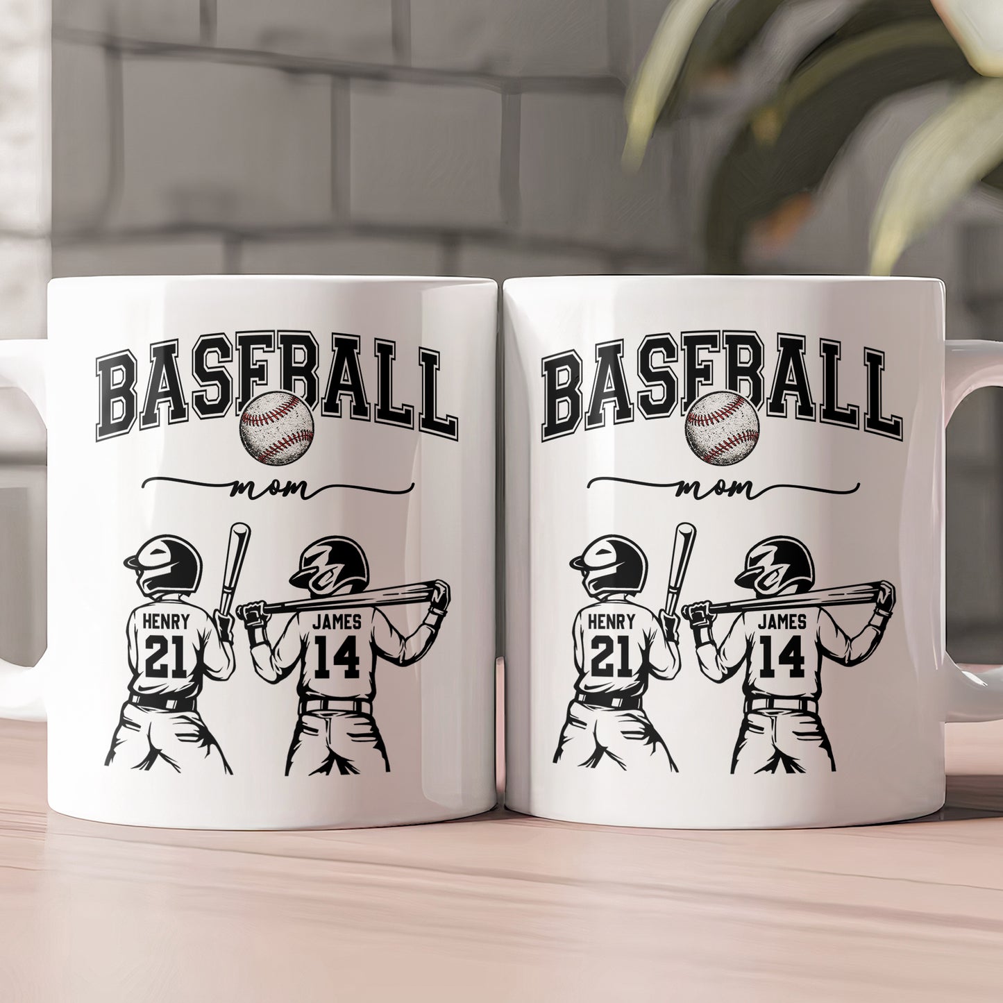 Mother'S-Day-Gifts,-Custom-Baseball-Mom,-Grandma-Personalized-Mug-2