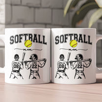 Mother'S-Day-Gifts,-Custom-Softball-Mom,-Grandma-Personalized-Mug-2