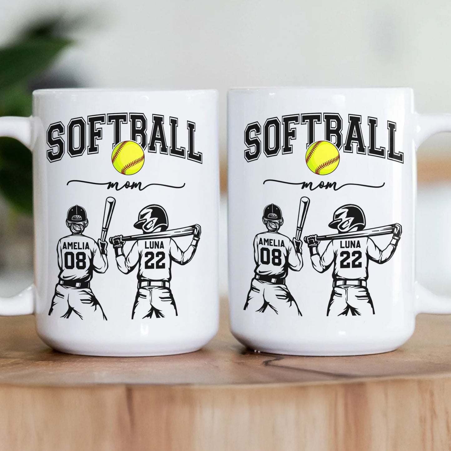 Mother'S-Day-Gifts,-Custom-Softball-Mom,-Grandma-Personalized-Mug-3