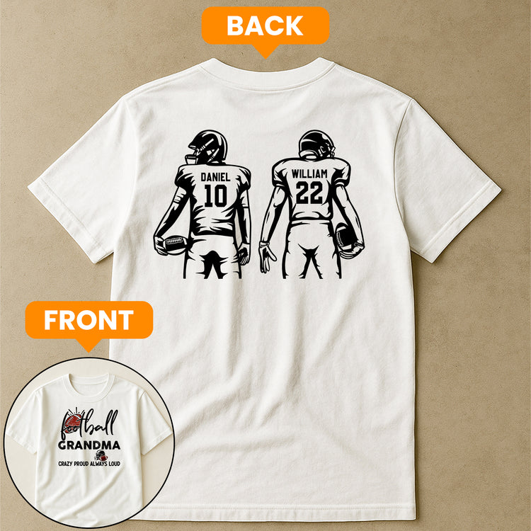 Mother'S-Day-Gifts,-Football-Grandma,-Crazy-Proud,-Always-Loud-Personalized-Shirt-3