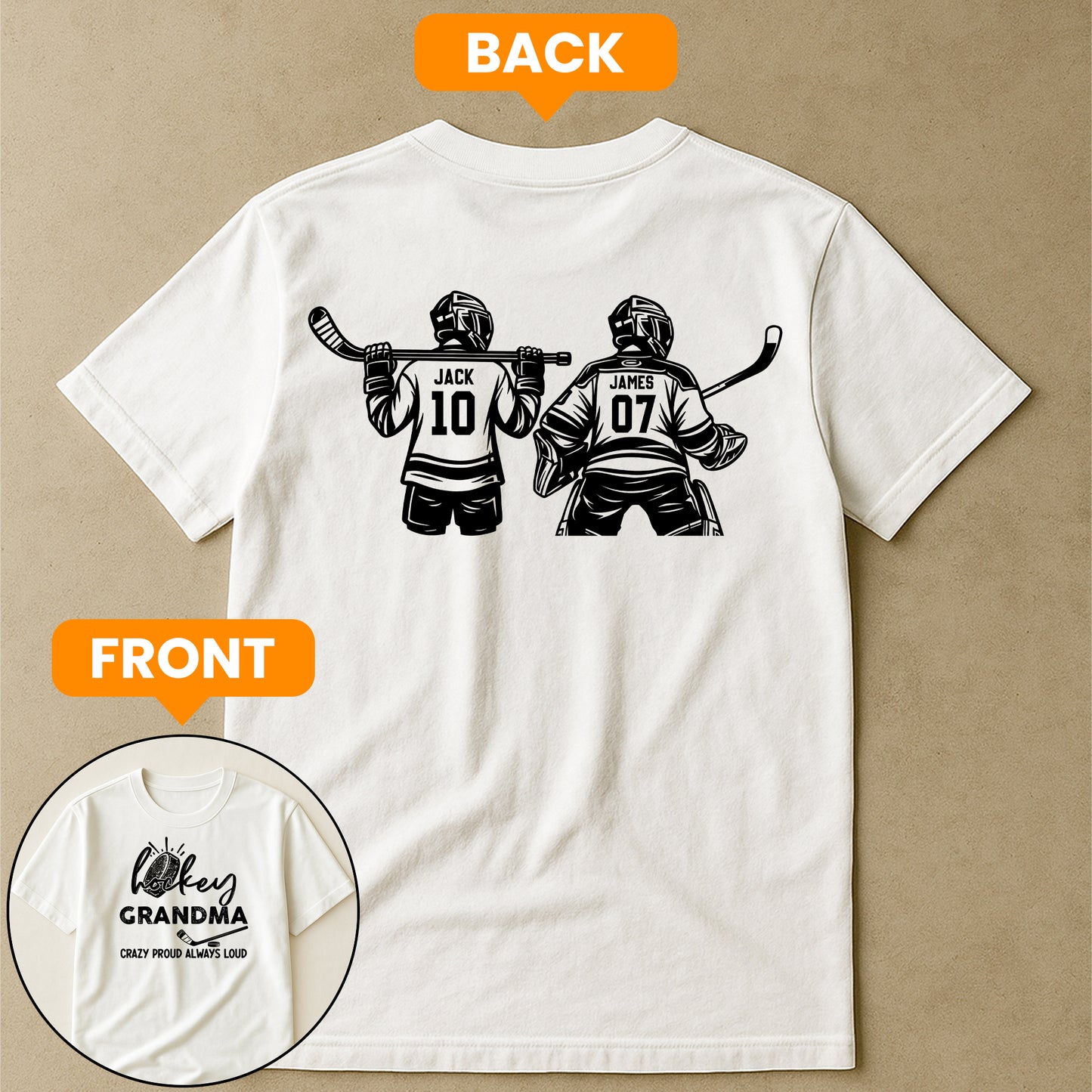 Mother'S-Day-Gifts,-Hockey-Grandma,-Crazy-Proud,-Always-Loud-Personalized-Shirt-3