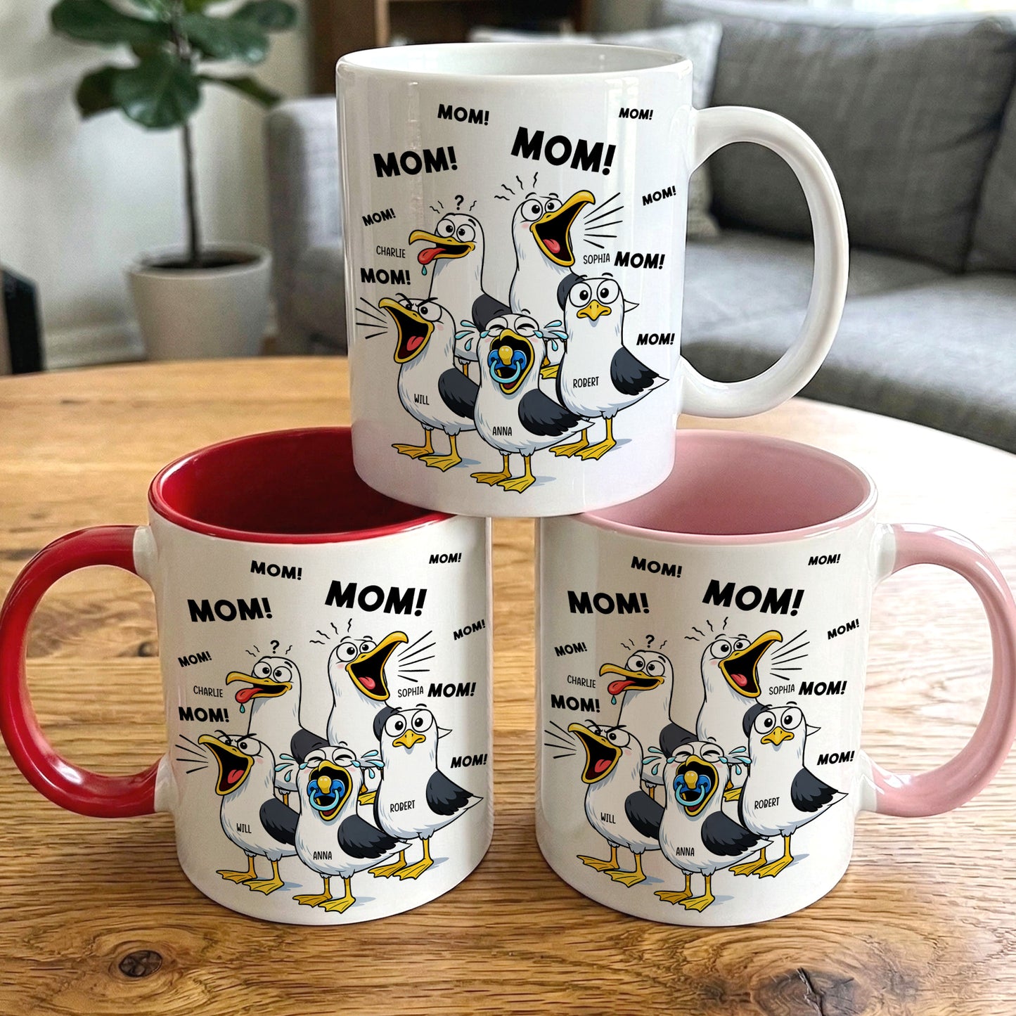 Mother's-Day-Gifts,-Funny-Mommy-Mug-Mom-Mom-Mom-Seagull-Personalized-Mug-2