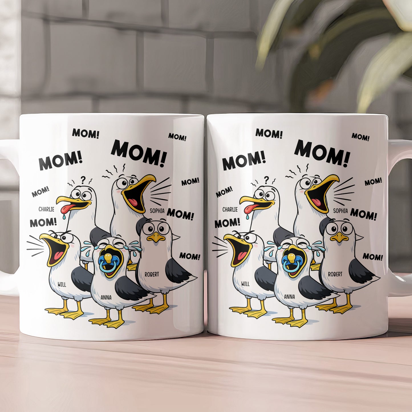 Mother's-Day-Gifts,-Funny-Mommy-Mug-Mom-Mom-Mom-Seagull-Personalized-Mug-3