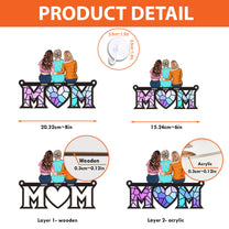 Mother's Day Gift For Mom - Personalized Window Hanging Suncatcher Ornament