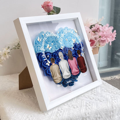 Mothers Like Flowers - Personalized Flower Shadow Box