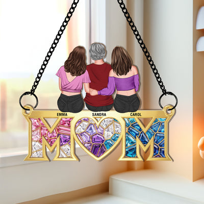 Mother's Day Gift For Mom New Version - Personalized Window Hanging Suncatcher