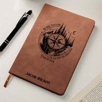 Mountain Adventure, Wanderlust, Tree Of Life - Personalized Leather Journal