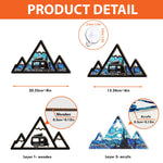 Mountain Camping - Personalized Window Hanging Suncatcher Ornament