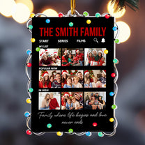 Movie Theme Family Where Life Begins - Personalized Acrylic Photo Ornament