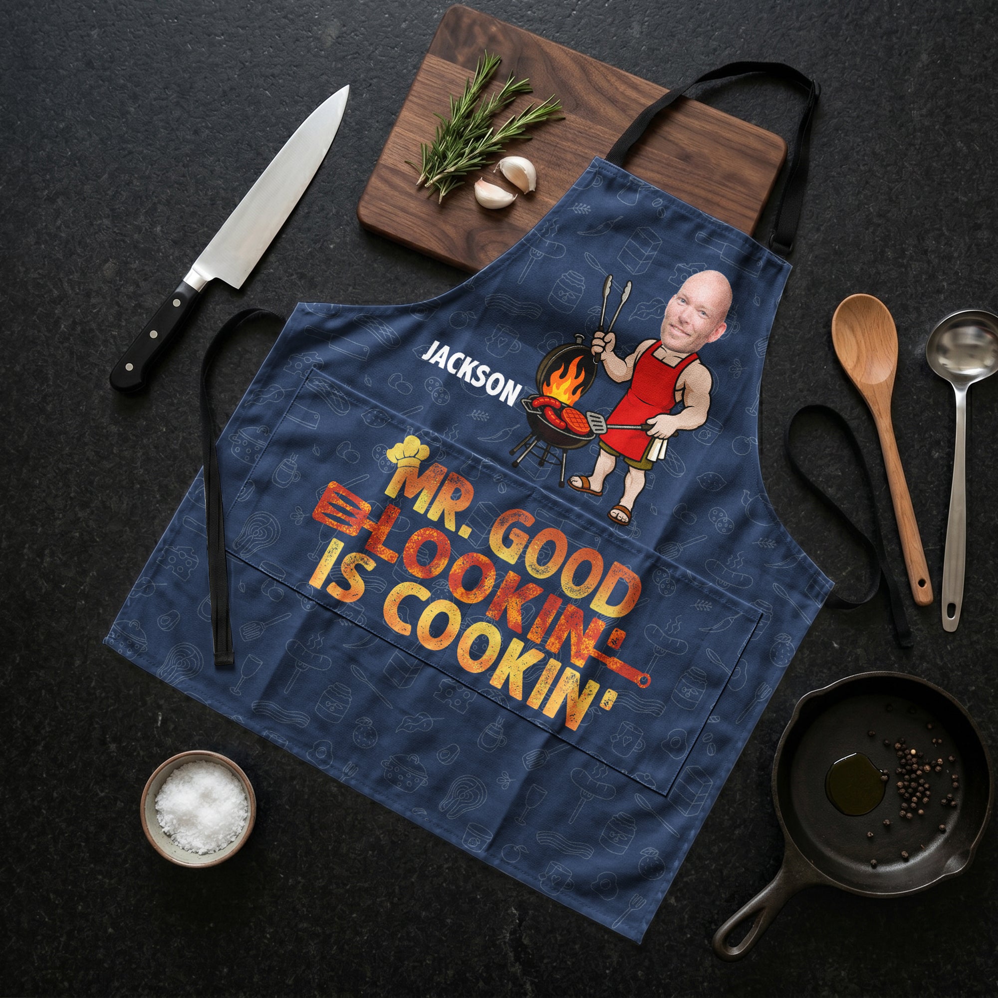 Mr.-Good-Lookin-Is-Cookin-Funny-Fathers-Day-Gift-For-Dad-Husband-Grandpa-Personalized-Apron-2