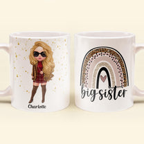 Big Sister - Personalized Mug - Birthday Gift For Sisters - Fashion Girls