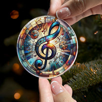 Music Note Gift For Music Lovers - Acrylic Ornament