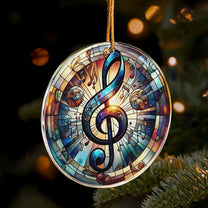 Music Note Gift For Music Lovers - Acrylic Ornament