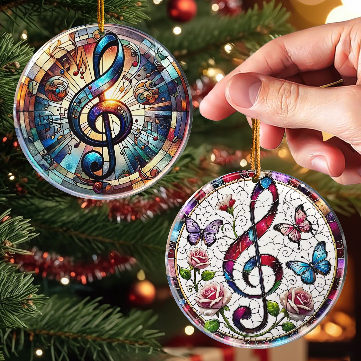 Music Note Gift For Music Lovers - Acrylic Ornament