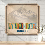My Adventures - Personalized Metal Magnet Board