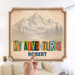 My Adventures - Personalized Metal Magnet Board