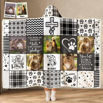 My Angel Has Paws - Personalized Photo Wearable Blanket Hoodie