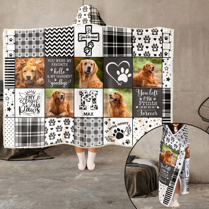 My Angel Has Paws - Personalized Photo Wearable Blanket Hoodie