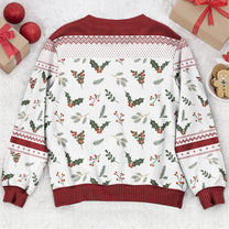 My Angels, Memorial Cardinal - Personalized Ugly Sweater