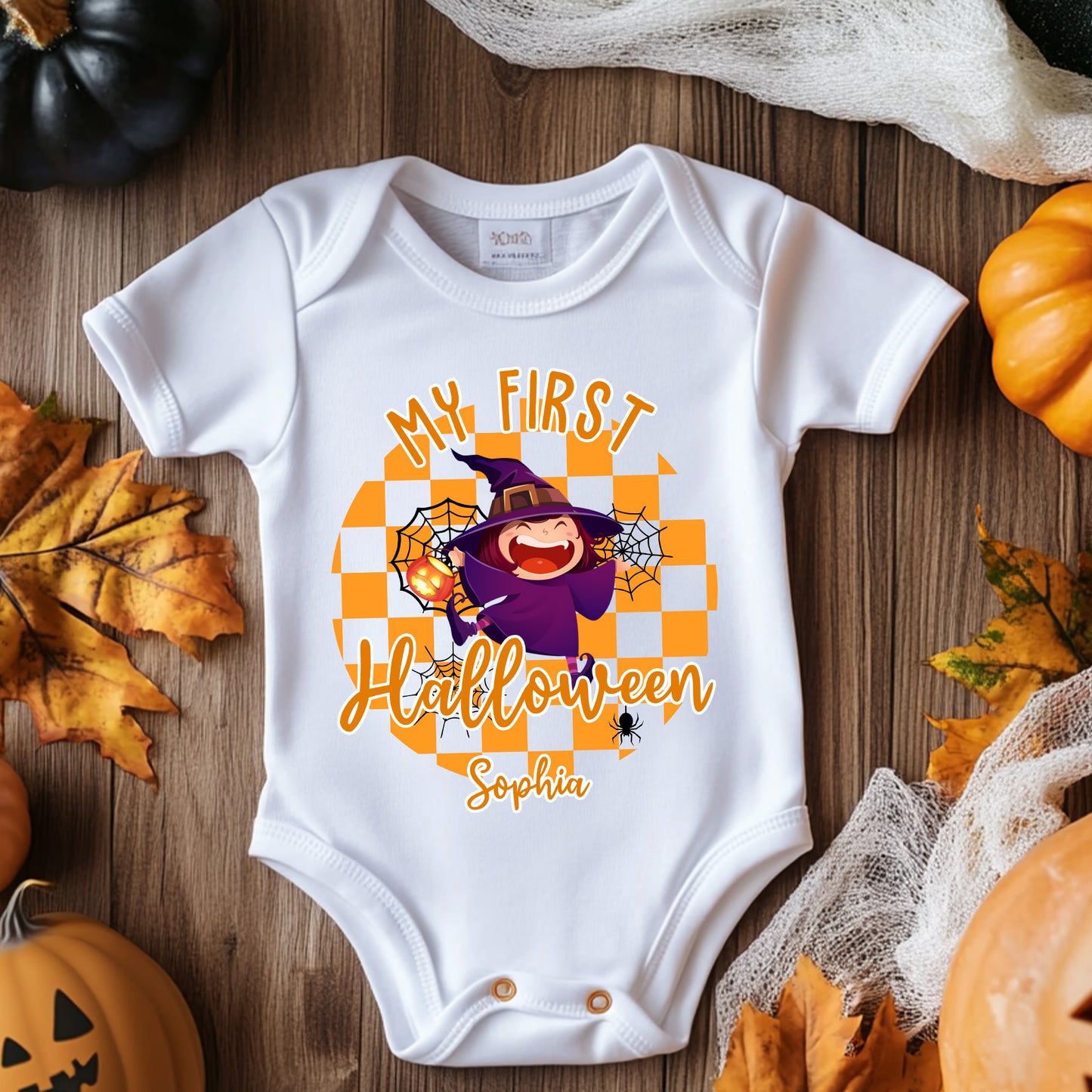 My Baby First Halloween - Personalized Baby Onesie