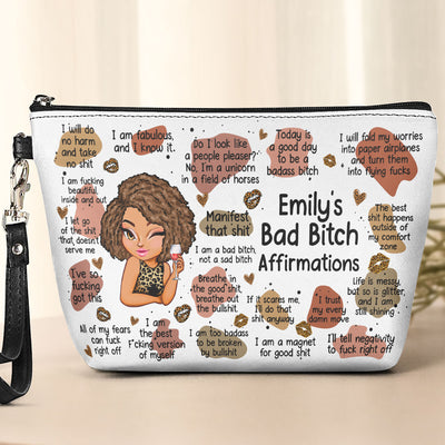 My Bad B*Tch Affirmations - Gifts For Daughter, Friend, For Me Gift - Personalized Cosmetic Bag