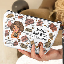 My Bad B*Tch Affirmations - Gifts For Daughter, Friend, For Me Gift - Personalized Cosmetic Bag