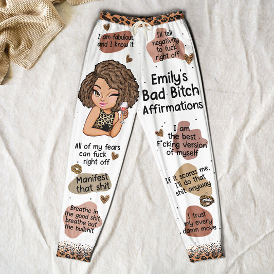 My Bad B*Tch Affirmations - Gifts For Daughter, Friend, For Me Gift - Personalized Sweatpants