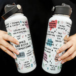 My Bad B*Tch Affirmations - Gifts For Daughter, Friends, Sister, For Me Gift - Personalized Stainless Steel Water Bottle