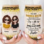 My Badass Bestie - New Version - Personalized Clear Glass Cup