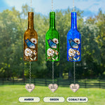 My Beautiful Garden Is Calling And I Must Go - Personalized Wine Bottle Wind Chime