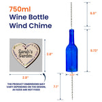 My Beautiful Garden Is Calling And I Must Go - Personalized Wine Bottle Wind Chime