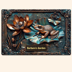 My Beautiful Garden Stunning Lily Pond - Personalized Metal Sign