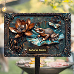 My Beautiful Garden Stunning Lily Pond - Personalized Metal Sign