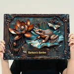 My Beautiful Garden Stunning Lily Pond - Personalized Metal Sign