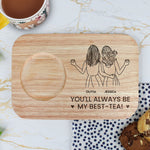 My Best-Tea - Custom Engraved Wooden Tea & Biscuit Board