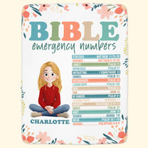 My Bible Emergency Numbers - Personalized Blanket
