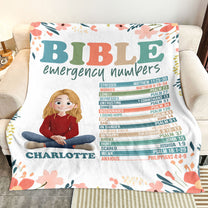 My Bible Emergency Numbers - Personalized Blanket