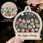 My Big Family Christmas Ornament - Personalized 3 Layered Christmas Shaker Ornament