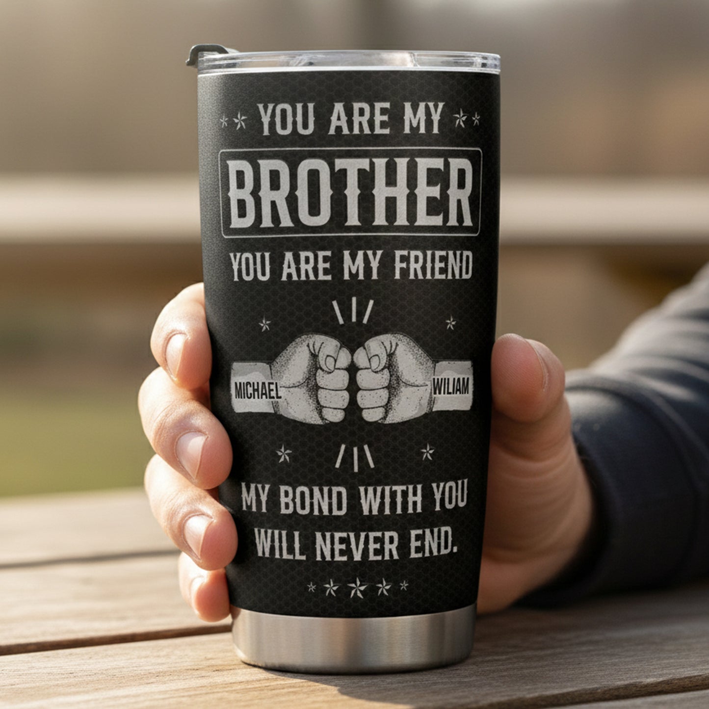 My Bond With You Will Never End - Personalized Tumbler Cup