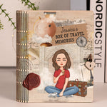My Box Of Travel Memories - Personalized Wooden Book Box