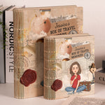 My Box Of Travel Memories - Personalized Wooden Book Box