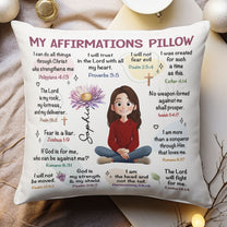 My Christian Affirmation - Personalized Pillow (Insert Included)