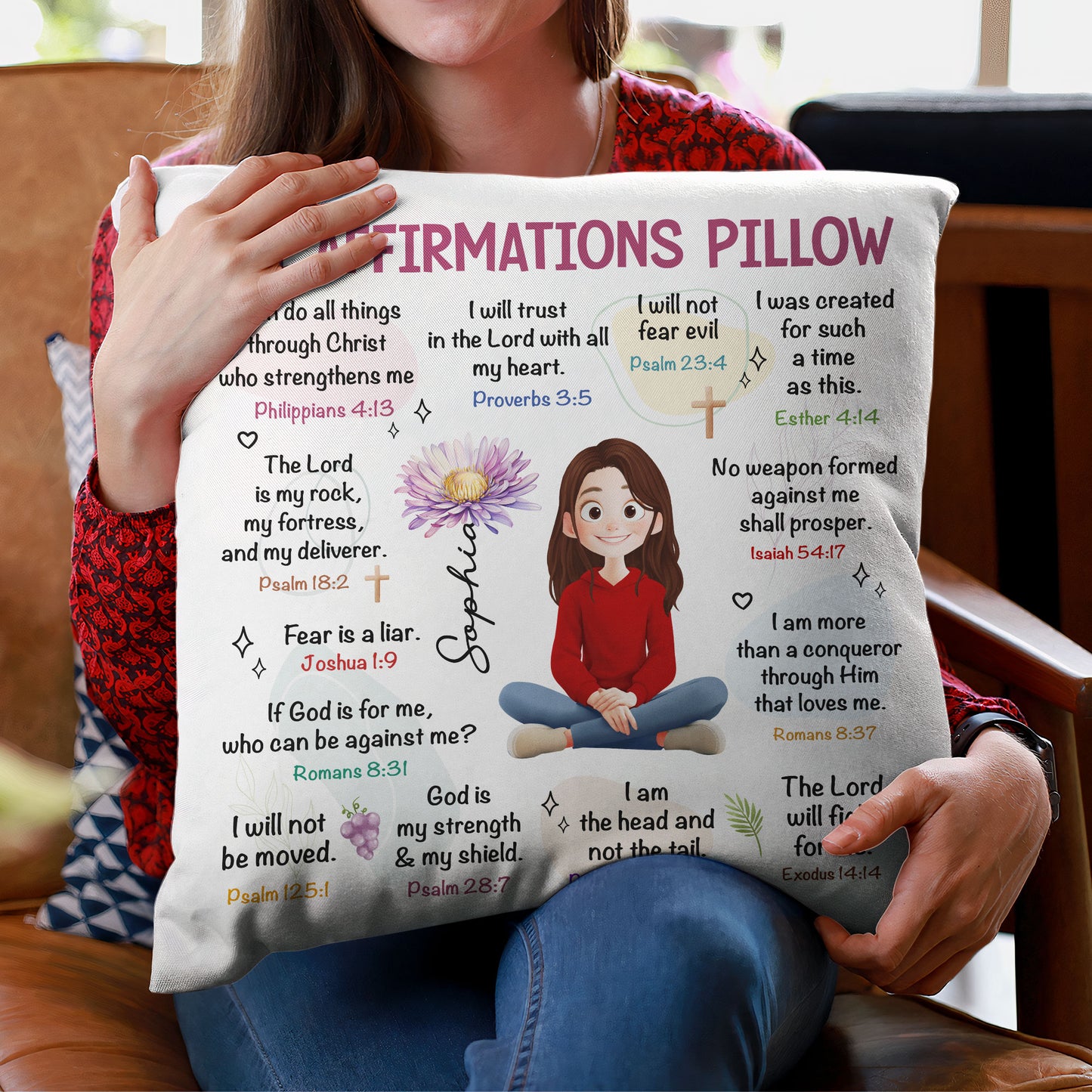 My Christian Affirmation - Personalized Pillow (Insert Included)